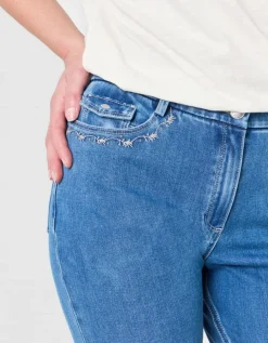 Jean regular coton bleu