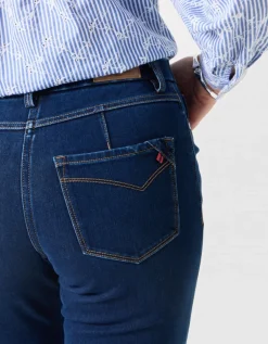 Jean regular coton bleu