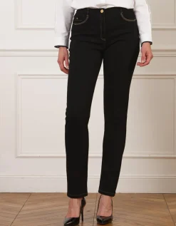 Jean regular coton noir