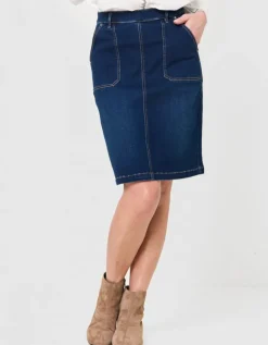 Jupe en jean coton