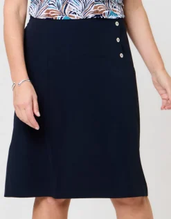 Jupe évasée bleu marine