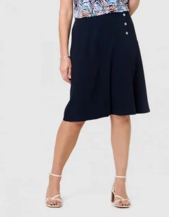 Jupe évasée bleu marine