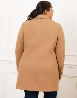 Manteau chic laine beige