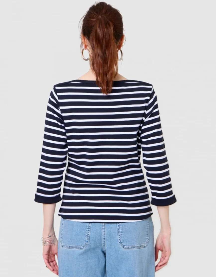 Marinière coton bleu