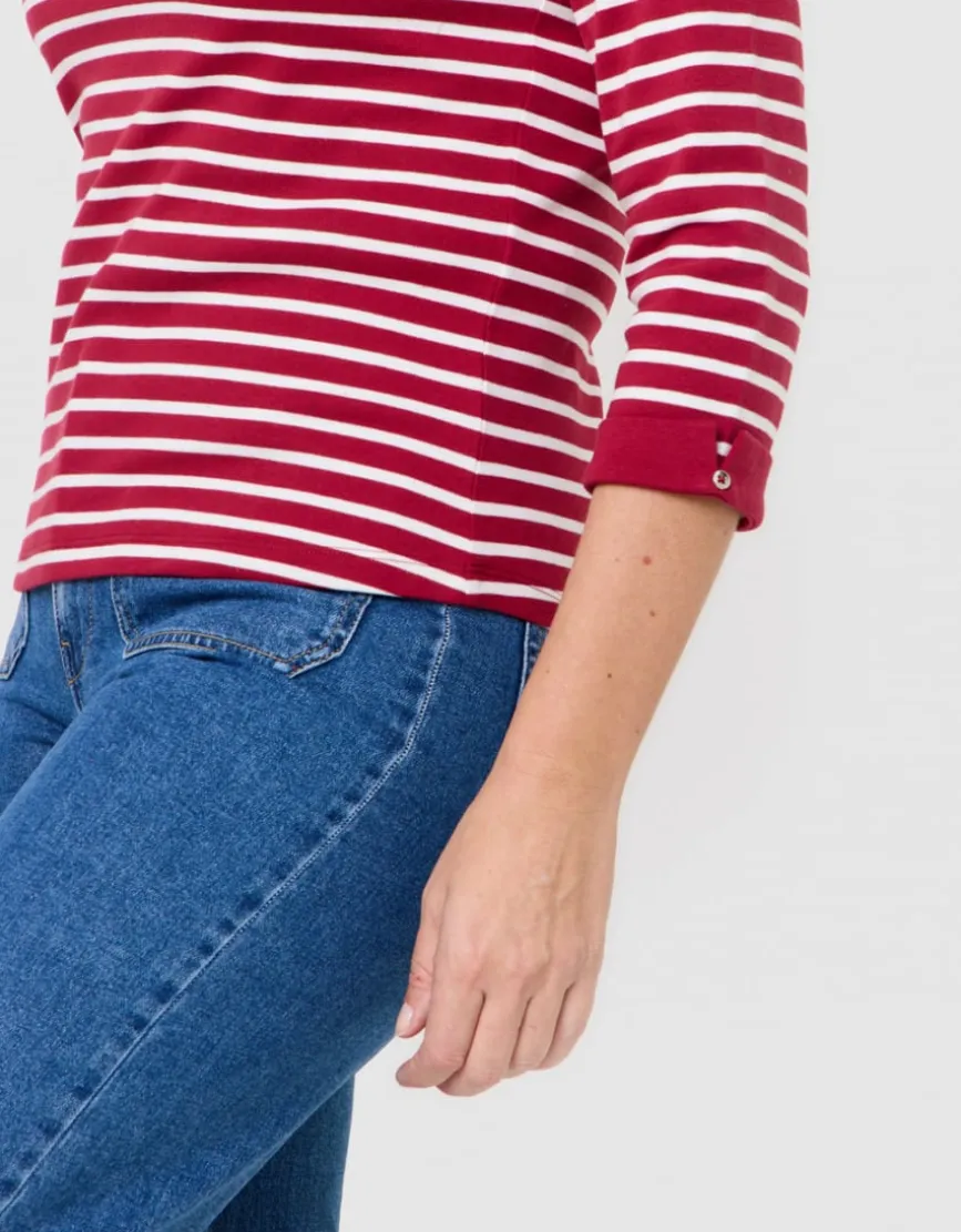 Marinière coton rouge