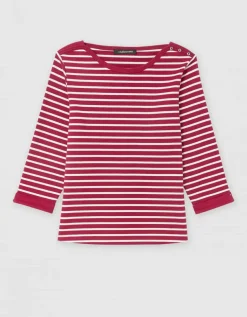 Marinière coton rouge