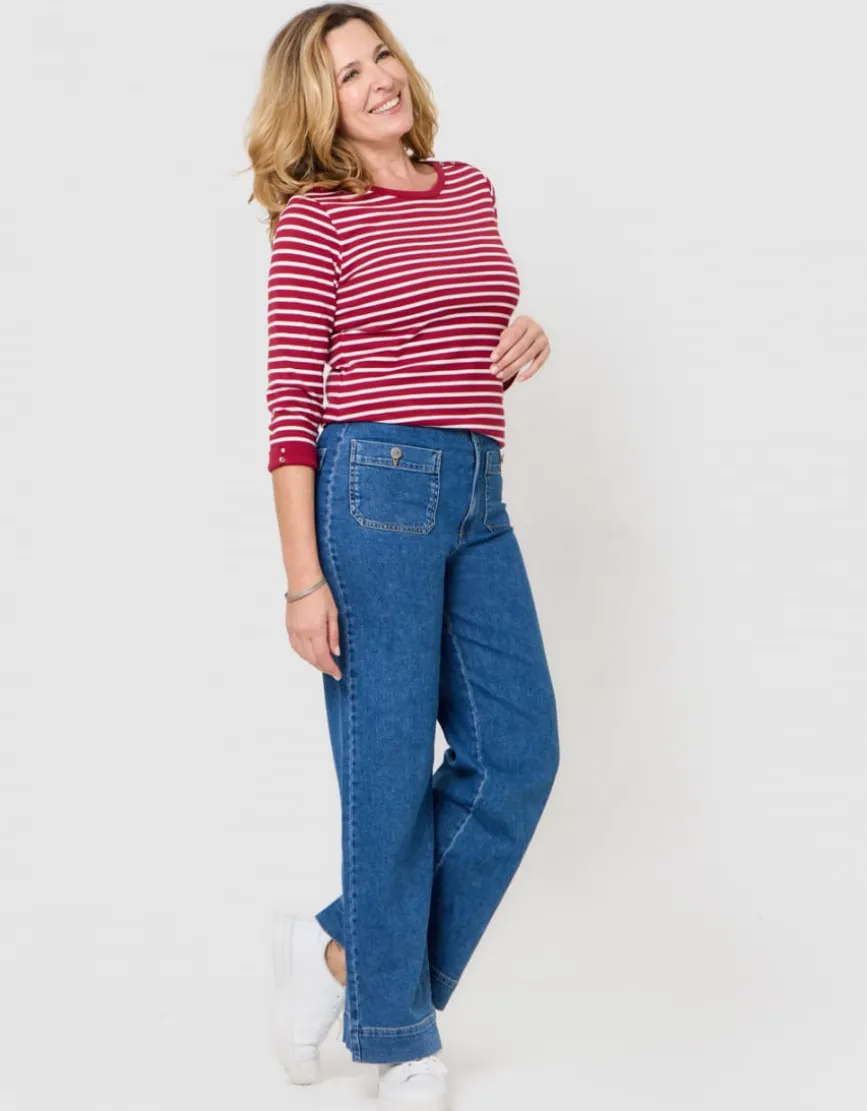 Marinière coton rouge