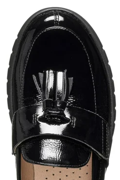 Mocassin souple cuir noir GEOX