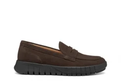 Mocassin souple daim brun GEOX