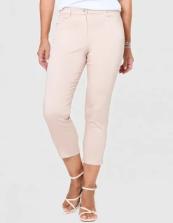 Pantacourt ajusté beige