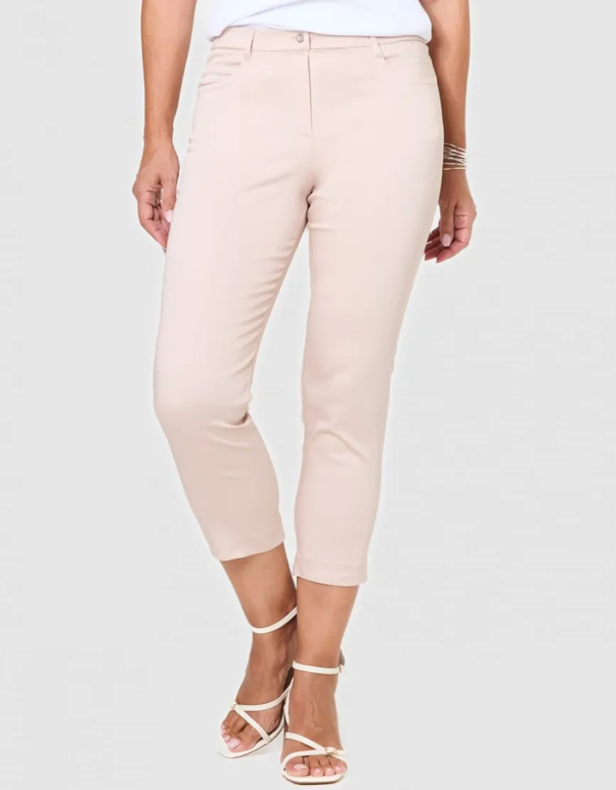 Pantacourt ajusté beige