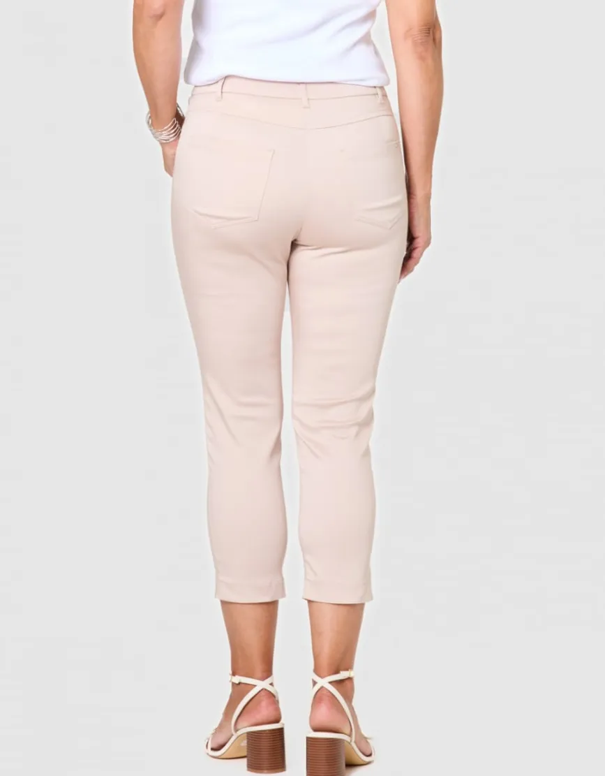 Pantacourt ajusté beige