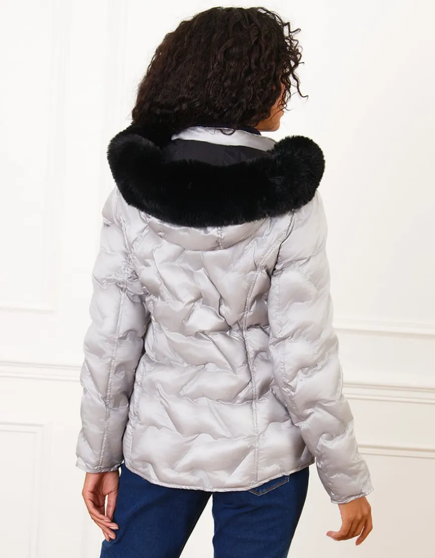 Parka courte grise