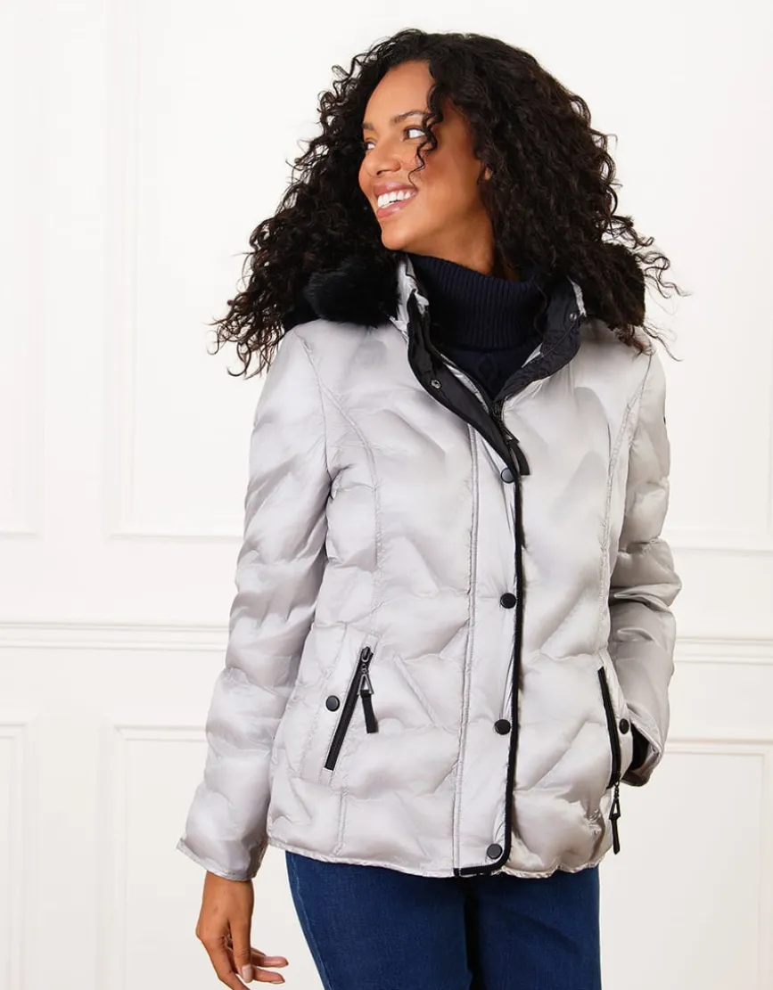 Parka courte grise