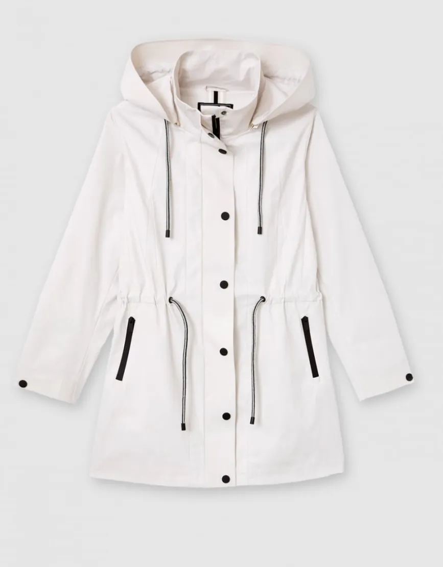 Parka déperlante écrue