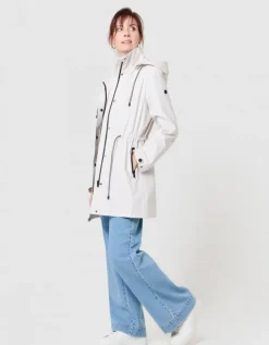 Parka déperlante écrue