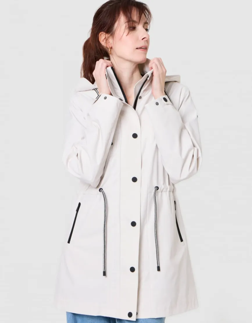 Parka déperlante écrue