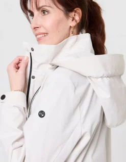 Parka déperlante écrue