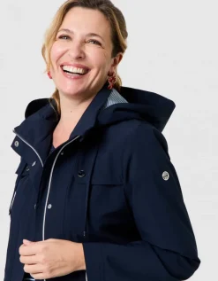 Parka déperlante marine