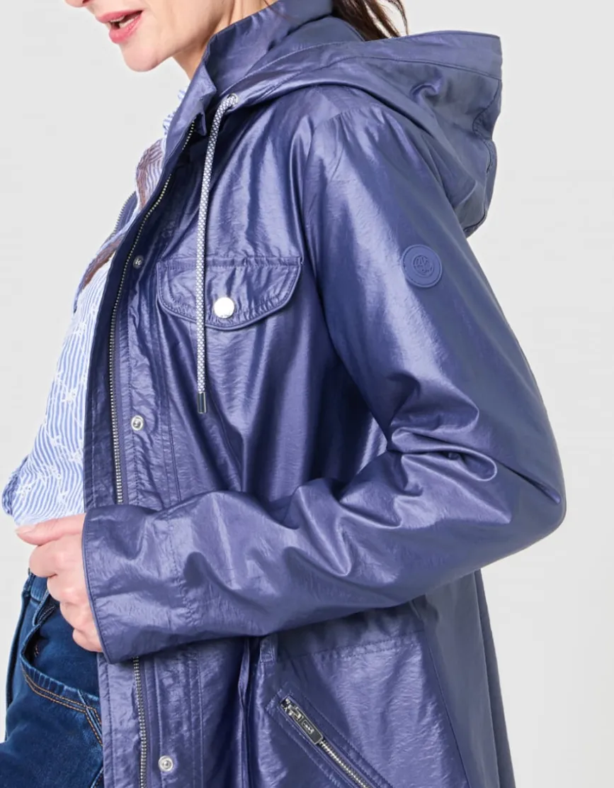Parka légère bleu nuit