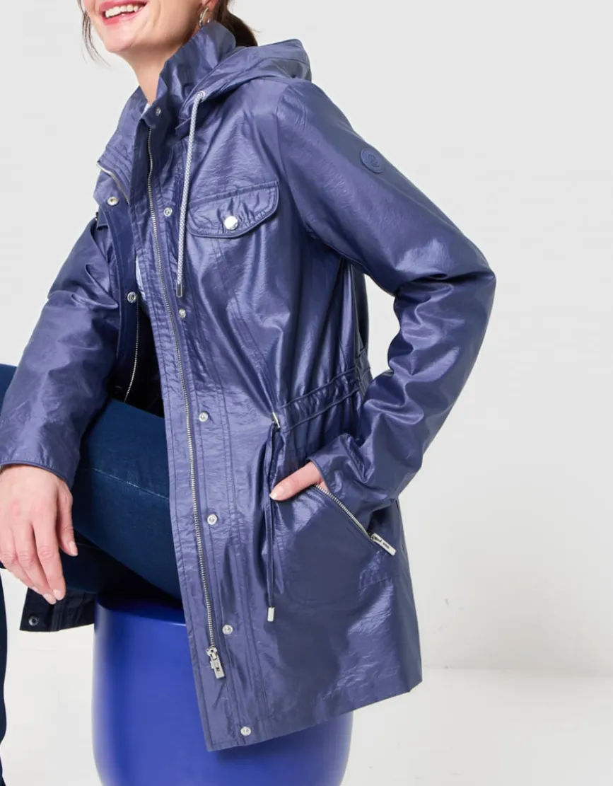 Parka légère bleu nuit