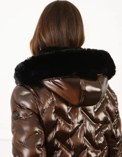 Parka longue chocolat