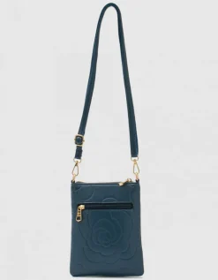Pochette bandoulière bleu