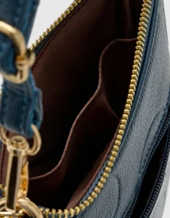 Pochette bandoulière bleu