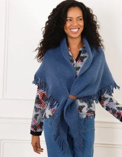 Poncho bleu