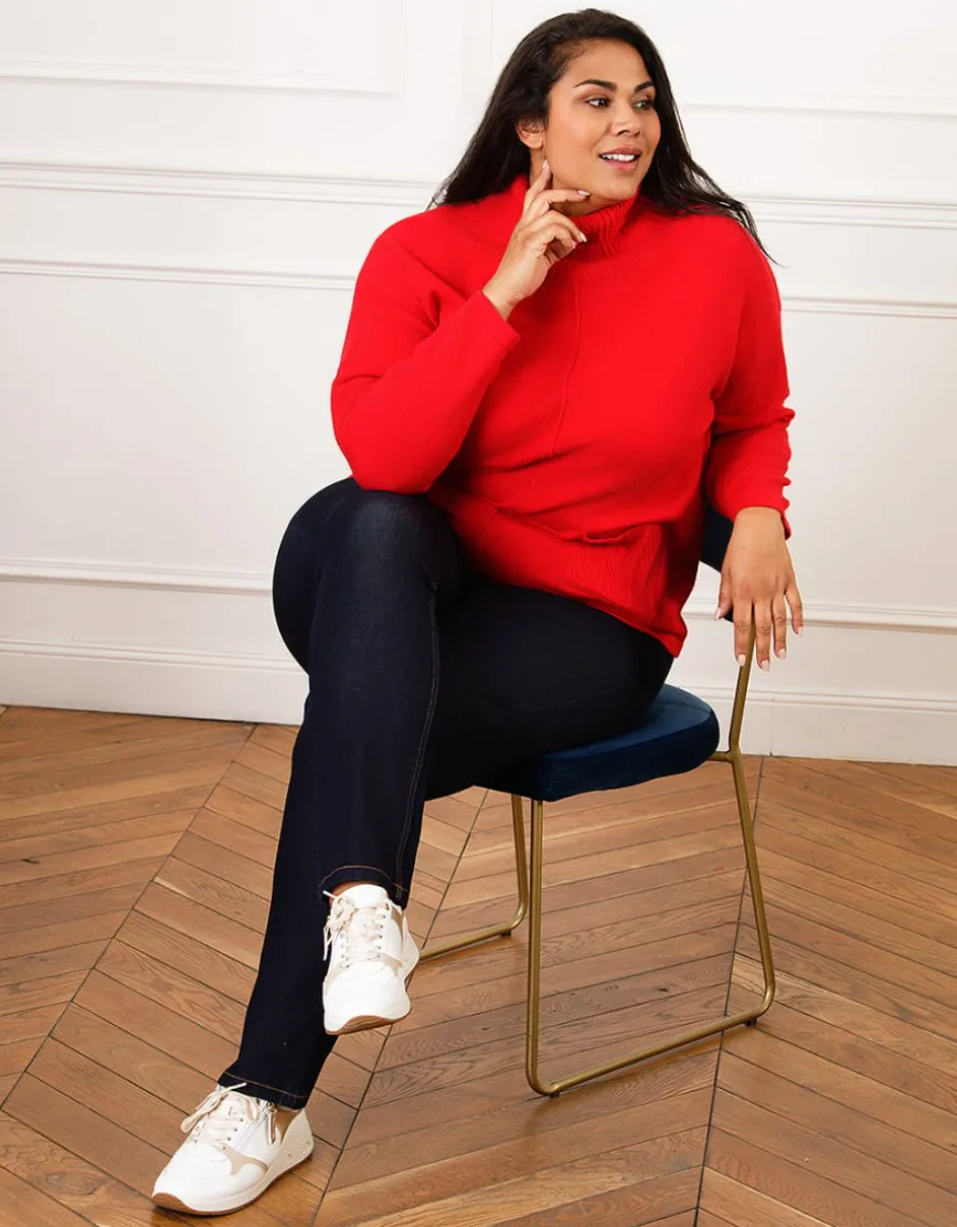 Pull chaud col roulé