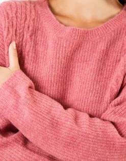 Pull chaud rose