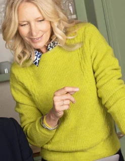 Pull chaud vert anis
