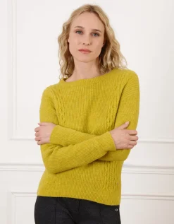 Pull chaud vert anis