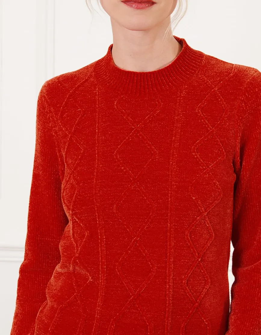 Pull chenille terracotta