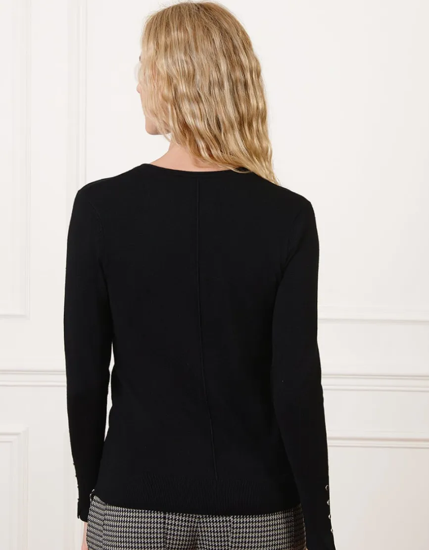 Pull col V noir