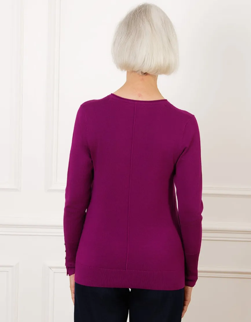 Pull col V violet