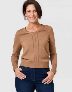 Pull fantaisie camel