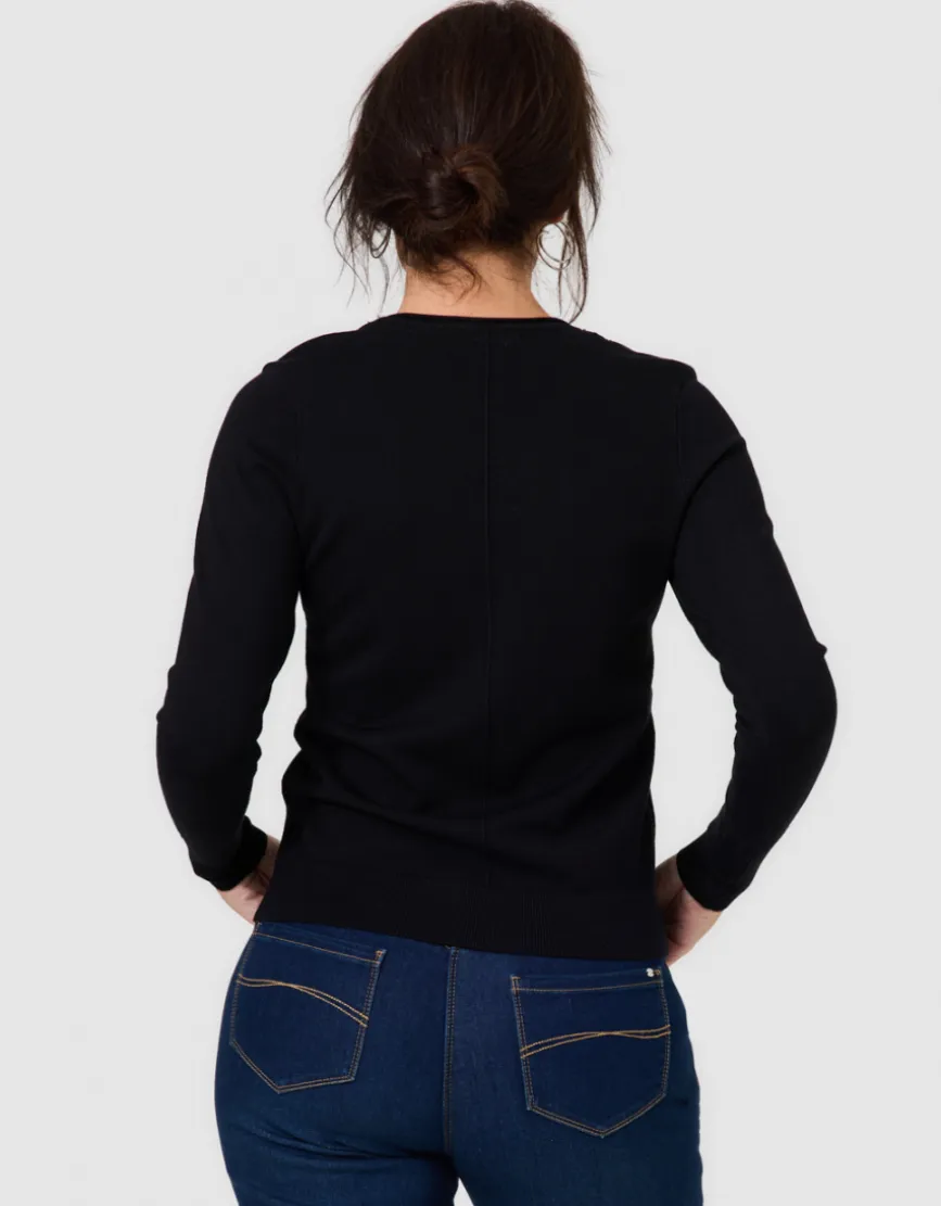 Pull fantaisie noir
