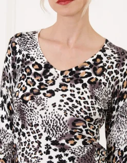 Pull fin motif léopard
