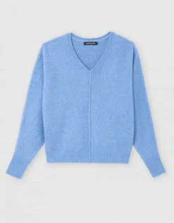 Pull laine bleu clair