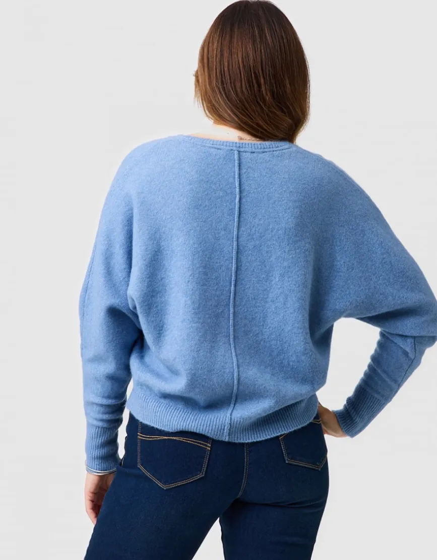 Pull laine bleu clair