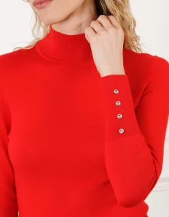 Pull laine rouge