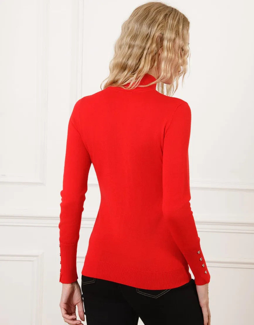 Pull laine rouge