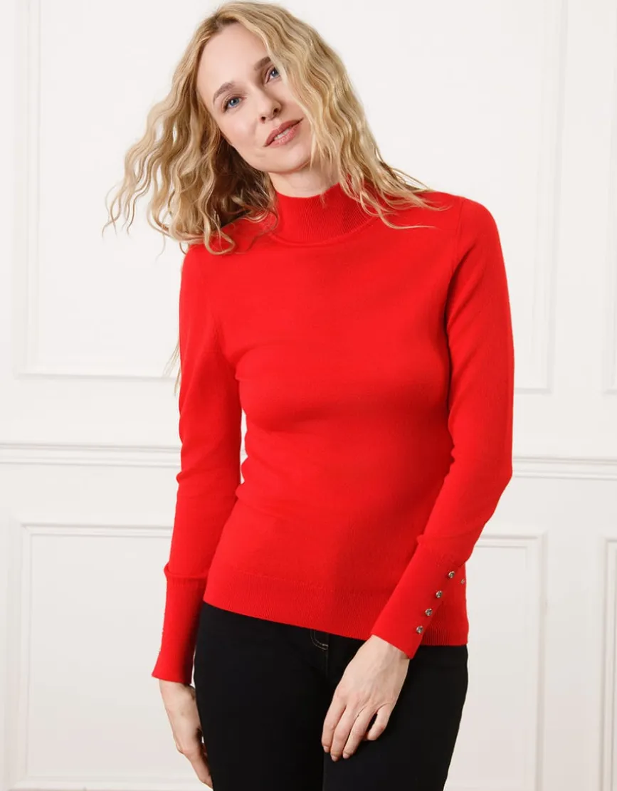 Pull laine rouge
