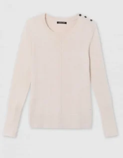 Pull maille fine beige