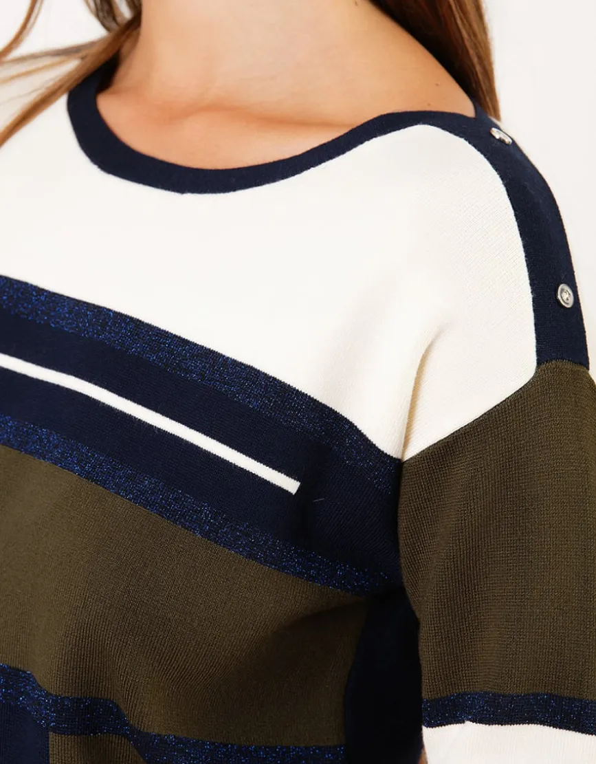 Pull patch vert kaki