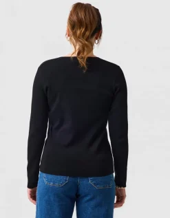 Pull strass noir