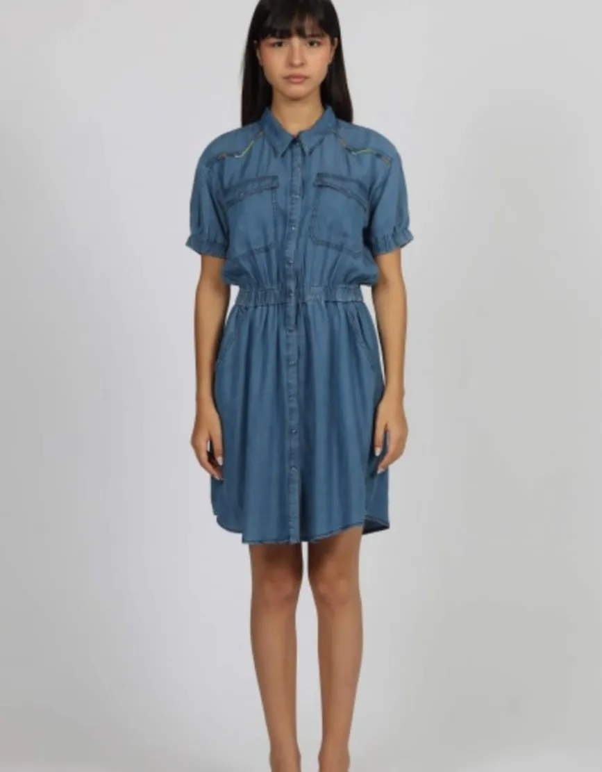 Robe chemisier lyocell