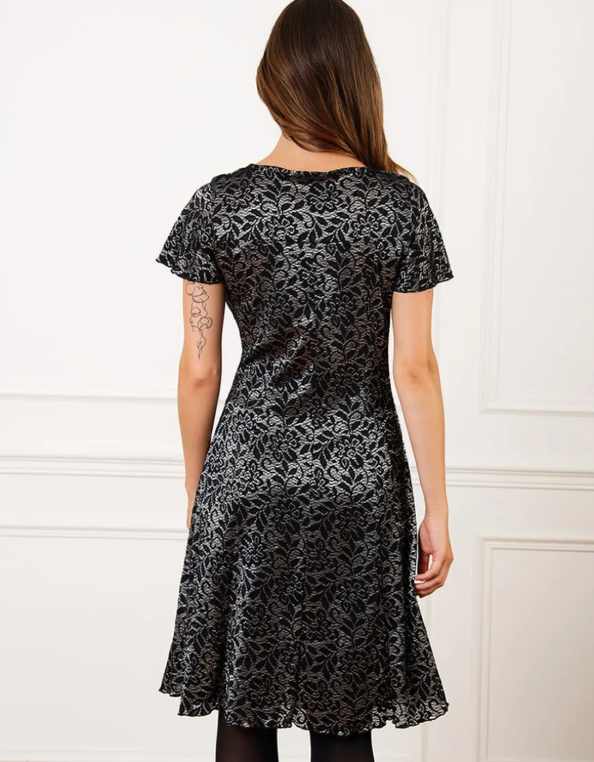 Robe chic noire dentelle
