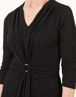 Robe chic paillettes noir
